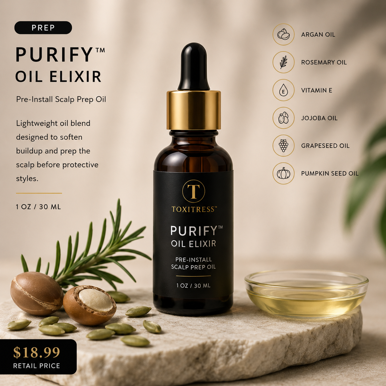 PURIFY™ Oil Elixir – Pre-Install Scalp Prep