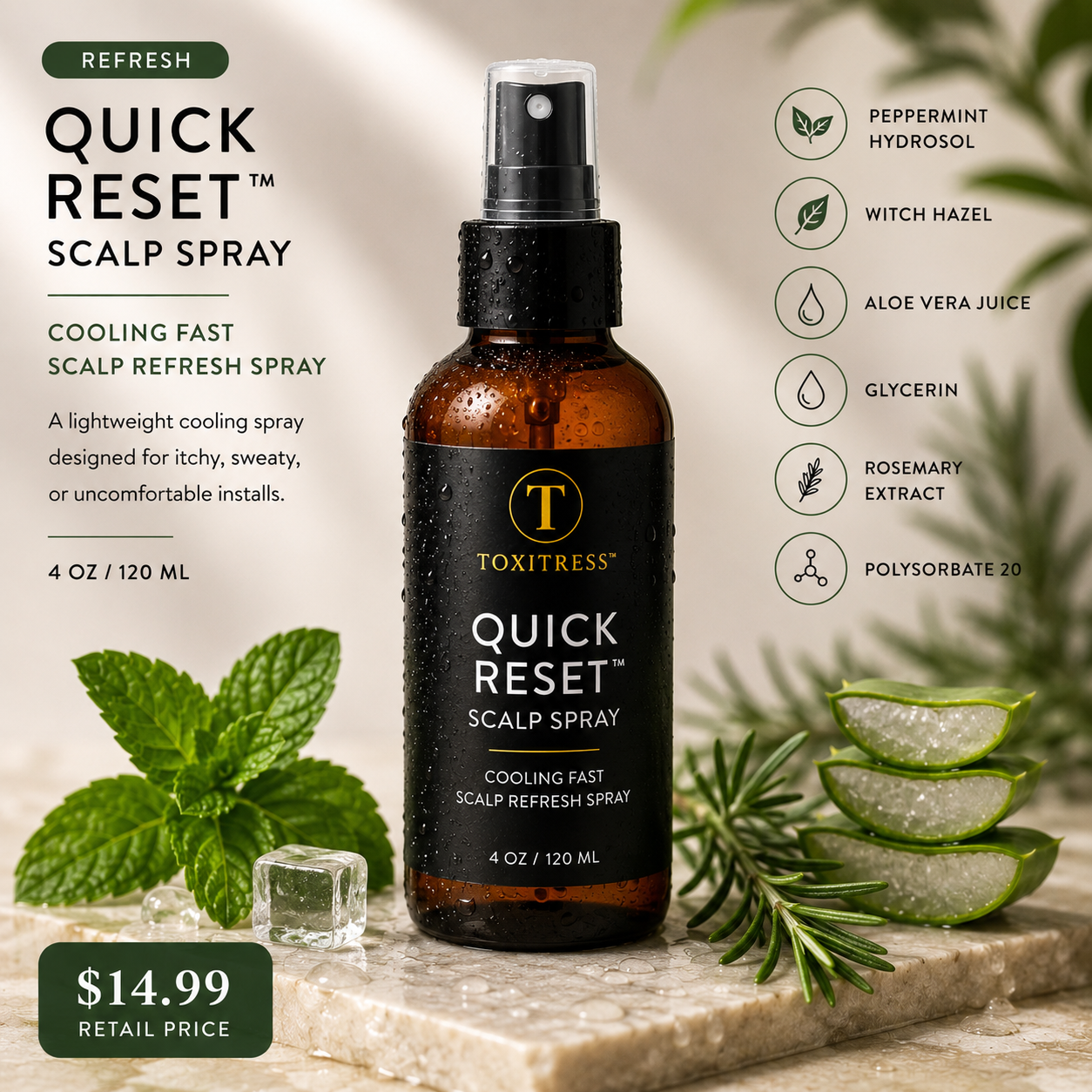 QUICK RESET™ – Cooling Scalp Refresh Spray