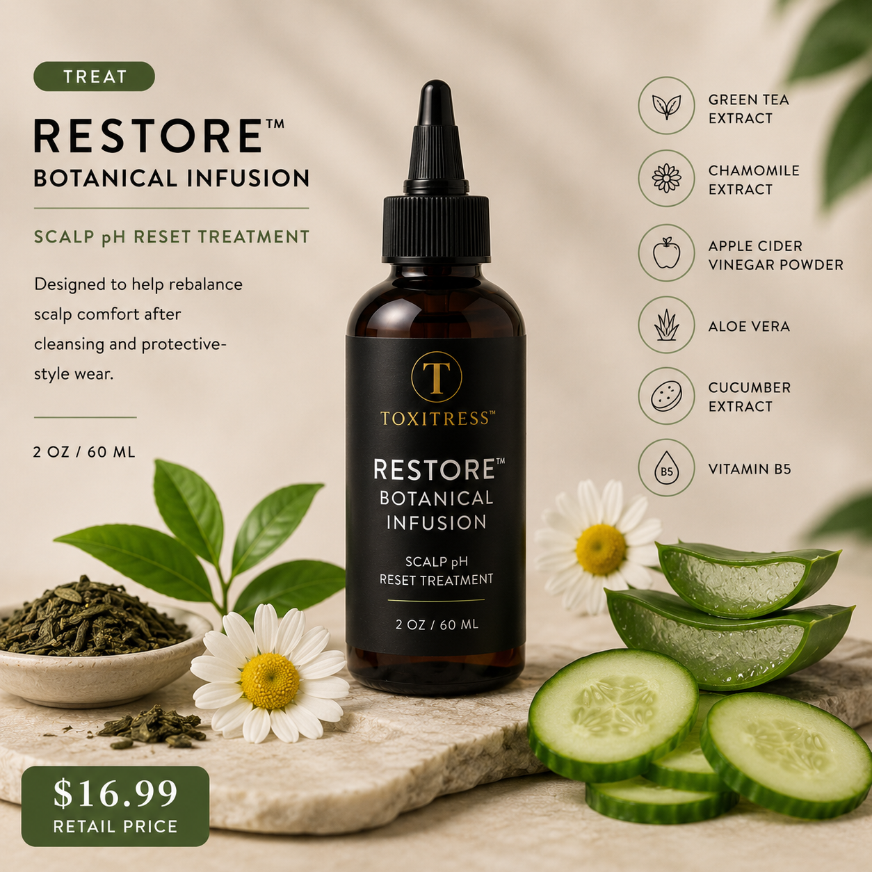 RESTORE™ Botanical Infusion™ – Scalp pH Reset Treatment